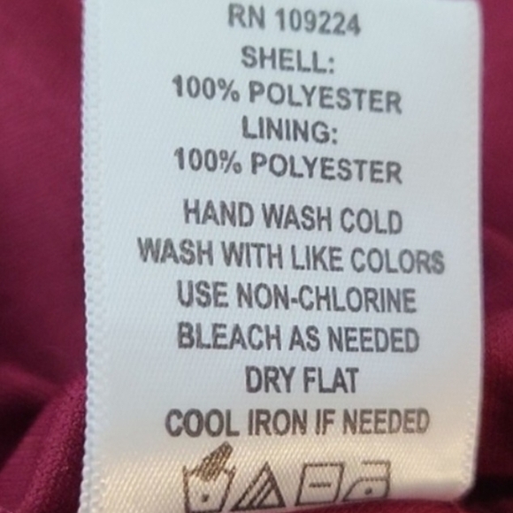 Indigo Soul 3,/4 sleeve blouse, lace sleeves, lined inside size XL - Picture 8 of 8